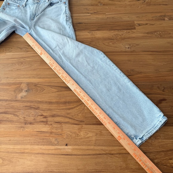 American Eagle Jeans Women’s 8 Super High Rise Straight Light Wash - Picture 6 of 13